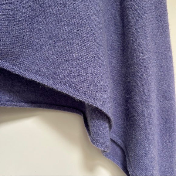 Alashan Lavender Cashmere Poncho Sweater Draped Dress Topper Shawl pashmina wrap - Picture 6 of 11